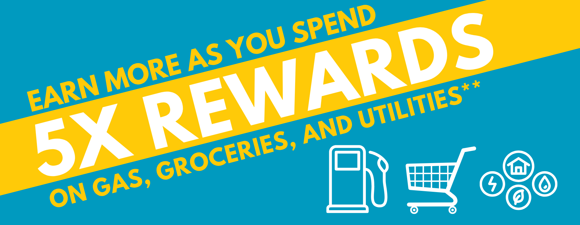Earn 5X Bonus Rewards on Gas, Groceries, and Utilities